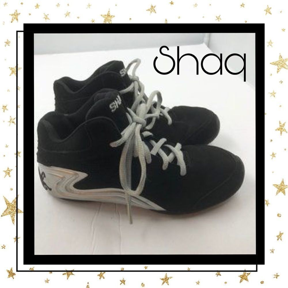 Shaq Boy's Black Silver Tennis Shoes 2.5 2.5Y